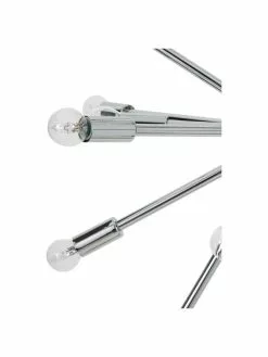 Westwing Collection Gro&szlig;e Pendelleuchte Spike in Chrom, Ø 90 cm -Leuchten Verkaufsladen Grosse Pendelleuchte Spike in Chrom 4