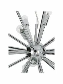 Westwing Collection Gro&szlig;e Pendelleuchte Spike in Chrom, Ø 90 cm -Leuchten Verkaufsladen Grosse Pendelleuchte Spike in Chrom 5