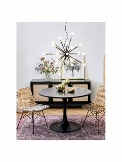 Westwing Collection Gro&szlig;e Pendelleuchte Spike in Schwarz-Gold, Ø 90 cm -Leuchten Verkaufsladen Grosse Pendelleuchte Spike in Schwarz Gold 2