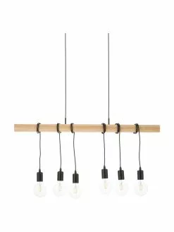 Große Pendelleuchte Townshend aus Holz, B 100 x T 10 cmNur noch 1 Artikel verfügbar