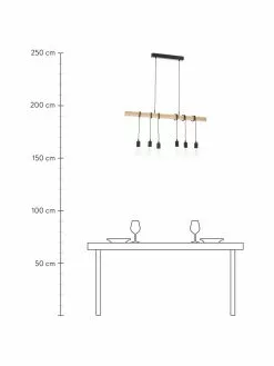 Gro&szlig;e Pendelleuchte Townshend aus Holz, B 100 x T 10 cmNur noch 1 Artikel verfügbar -Leuchten Verkaufsladen Grosse Pendelleuchte Townshend aus Holz 9
