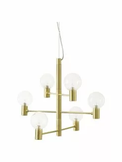 Westwing Collection Gro&szlig;e Pendelleuchte Unique mit Glaskugeln, Ø 60 x H 54 cm