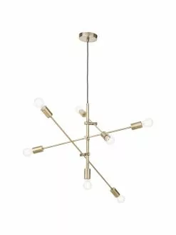 Westwing Collection Gro&szlig;e Pendelleuchte Venja in Messing, Ø 84 cm -Leuchten Verkaufsladen Grosse Pendelleuchte Venja in Messing 4