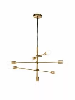 Westwing Collection Gro&szlig;e Pendelleuchte Venja in Messing, Ø 84 cm -Leuchten Verkaufsladen Grosse Pendelleuchte Venja in Messing 5