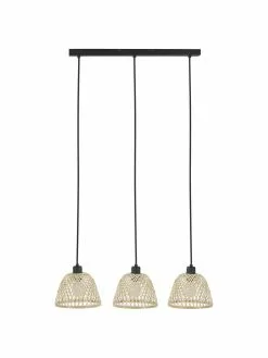 Westwing Collection Gro&szlig;e Pendelleuchte Wasa aus Rattan, B 70 x H 15 cm -Leuchten Verkaufsladen Grosse Pendelleuchte Wasa aus Rattan 5