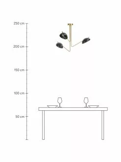Westwing Collection Gro&szlig;e Retro-Deckenleuchte Johan, Ø 75 x H 50 cm -Leuchten Verkaufsladen Grosse Retro Deckenleuchte Johan 10
