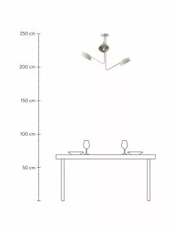 Westwing Collection Gro&szlig;e Retro-Deckenleuchte Johan, Ø 75 x H 50 cm -Leuchten Verkaufsladen Grosse Retro Deckenleuchte Johan 2