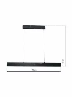 Gro&szlig;e Schmale LED-Pendelleuchte Pierce in Marmoroptik, B 90 x H 10 cm -Leuchten Verkaufsladen Grosse Schmale LED Pendelleuchte Pierce in Marmoroptik 5