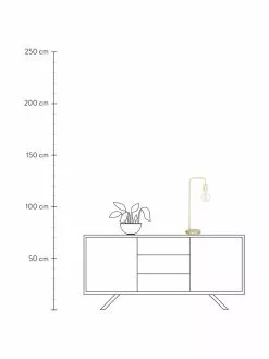 Westwing Collection Gro&szlig;e Schreibtischlampe Flow aus Metall, B 22 x H 56 cm -Leuchten Verkaufsladen Grosse Schreibtischlampe Flow aus Metall 3