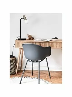 Westwing Collection Gro&szlig;e Schreibtischlampe Wilson mit Glasschirm, B 22 x H 54 cm -Leuchten Verkaufsladen Grosse Schreibtischlampe Wilson mit Glasschirm 2