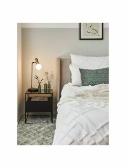 Westwing Collection Gro&szlig;e Schreibtischlampe Wilson mit Glasschirm, B 22 x H 54 cm -Leuchten Verkaufsladen Grosse Schreibtischlampe Wilson mit Glasschirm 3