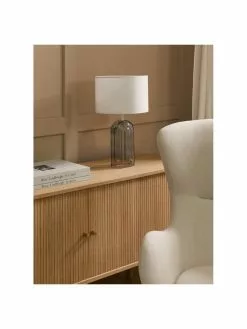 Westwing Collection Große Tischlampe Bela mit Glasfuß, Ø 30 x H 50 cm 13 Westwing Collection Große Tischlampe Bela mit Glasfuß, Ø 30 x H 50 cm -Leuchten Verkaufsladen Grosse Tischlampe Bela mit Glasfuss 17