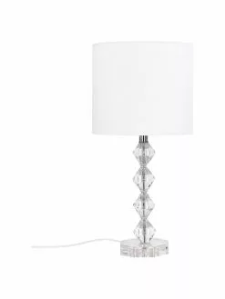 Große Tischlampe Diamond aus Kristallglas, Ø 25 x H 53 cm