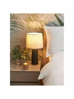 Westwing Collection Gro&szlig;e Tischlampe Kaya mit Betonfu&szlig;, Ø 29 x H 52 cm -Leuchten Verkaufsladen Grosse Tischlampe Kaya mit Betonfuss 2