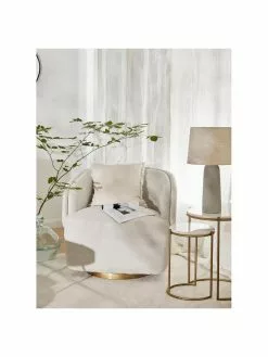 Westwing Collection Gro&szlig;e Tischlampe Kaya mit Betonfu&szlig;, Ø 29 x H 52 cm -Leuchten Verkaufsladen Grosse Tischlampe Kaya mit Betonfuss 9