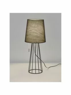 Villeroy & Boch Gro&szlig;e Tischlampe Mailand in Schwarz, Ø 23 x H 59 cm -Leuchten Verkaufsladen Grosse Tischlampe Mailand in Schwarz 5