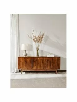 Bloomingville Gro&szlig;e Tischlampe Ranya aus Terrakotta und Leinen, Ø 31 x H 59 cmNur noch 1 Artikel verfügbar -Leuchten Verkaufsladen Grosse Tischlampe Ranya aus Terrakotta und Leinen 5