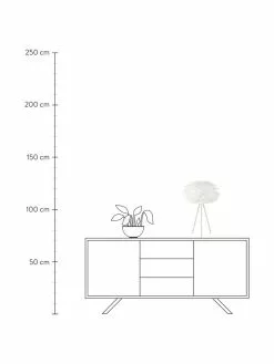 Umage Gro&szlig;e Tripod Tischlampe Eos aus Federn, Ø 35 x H 56 cm -Leuchten Verkaufsladen Grosse Tripod Tischlampe Eos aus Federn 3