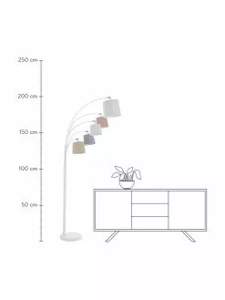 By Rydens Gro&szlig;e Verstellbare Bogenlampe Foggy, B 80 x H 200 cm -Leuchten Verkaufsladen Grosse Verstellbare Bogenlampe Foggy 2