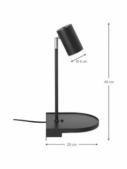 Nordlux Gro&szlig;e Verstellbare Wandleuchte Colly mit Stecker und USB-Anschluss, B 20 x H 43 cm -Leuchten Verkaufsladen Grosse Verstellbare Wandleuchte Colly mit Stecker und USB Anschluss 2