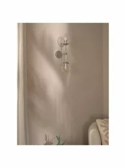 Westwing Collection Große Wandleuchte Beth aus Glas, T 21 x H 50 cm -Leuchten Verkaufsladen Grosse Wandleuchte Beth aus Glas 1