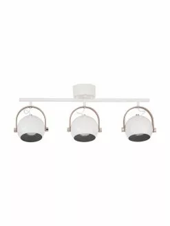 Gro&szlig;er Deckenstrahler Bow mit Leder-Dekor, B 76 x H 28 cm