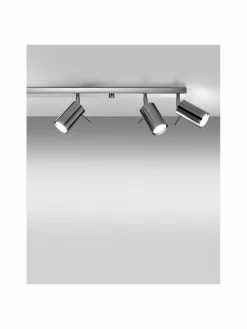 Gro&szlig;er Deckenstrahler Etna in Chrom, B 120 x H 15 cm -Leuchten Verkaufsladen Grosser Deckenstrahler Etna in Chrom 3