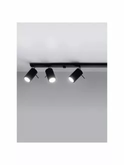 Gro&szlig;er Deckenstrahler Etna in Schwarz, B 117 x H 16 cm -Leuchten Verkaufsladen Grosser Deckenstrahler Etna in Schwarz 3