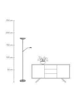 Lucide Gro&szlig;er Dimmbarer LED-Deckenfluter Zenith mit Leselampe, B 53 x H 180 cmNur noch wenige verfügbar -Leuchten Verkaufsladen Grosser Dimmbarer LED Deckenfluter Zenith mit Leselampe 2