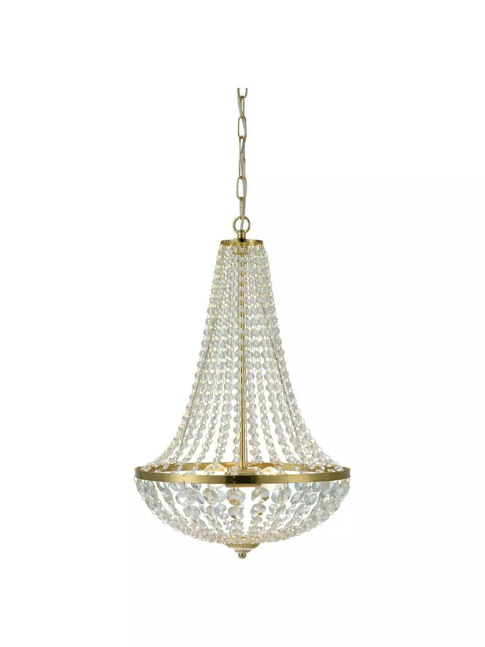 Markslöjd Großer Kronleuchter Gränsö in Gold, Ø 40 x H 59 cm 3 Markslöjd Großer Kronleuchter Gränsö in Gold, Ø 40 x H 59 cm