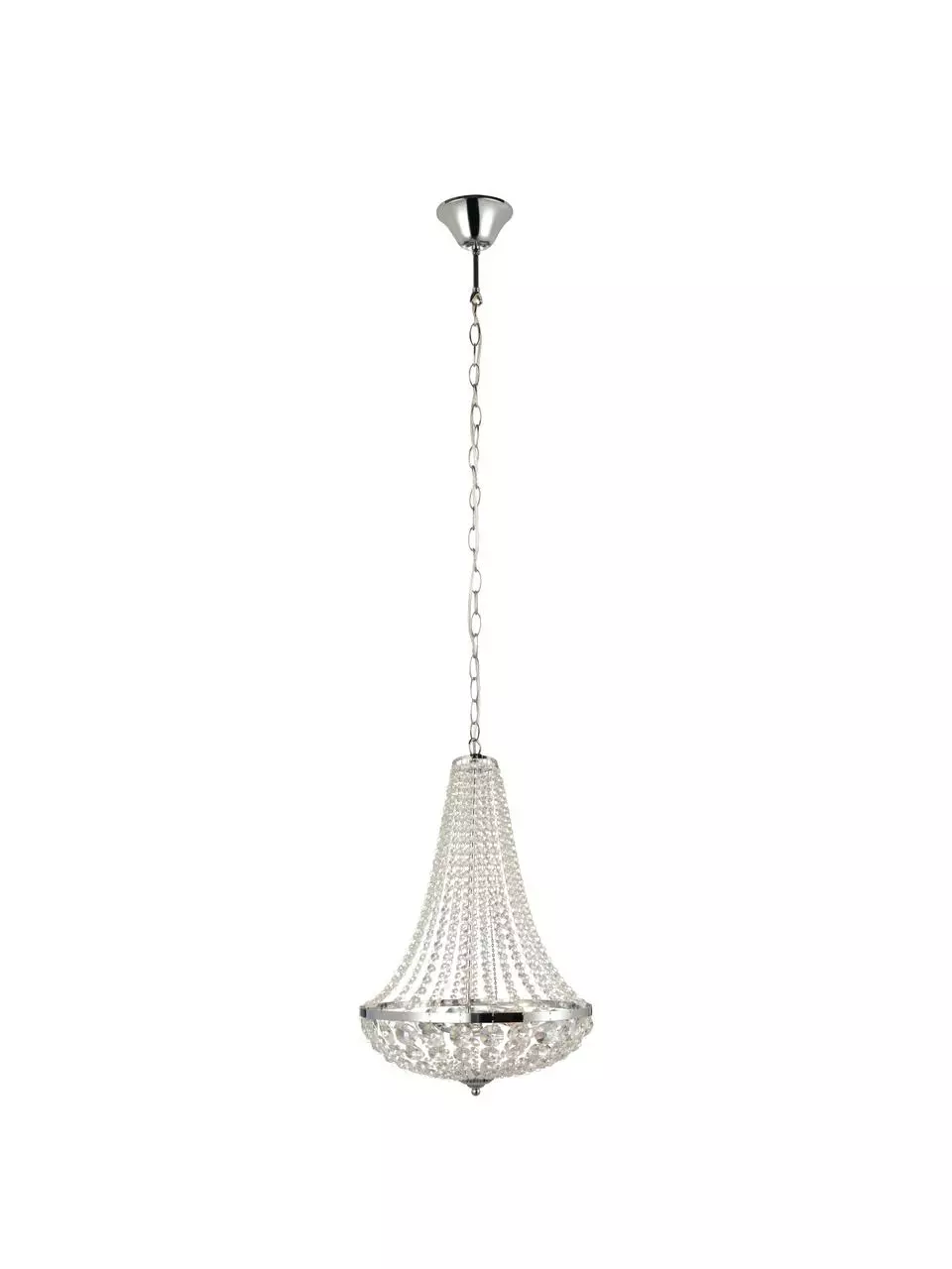 Markslöjd Großer Kronleuchter Gränsö in Silber, Ø 40 x H 59 cm 6 Markslöjd Großer Kronleuchter Gränsö in Silber, Ø 40 x H 59 cm – Bild 4