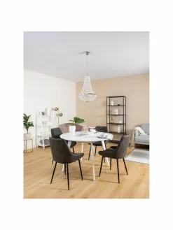 Markslöjd Großer Kronleuchter Gränsö in Silber, Ø 40 x H 59 cm 13 Markslöjd Großer Kronleuchter Gränsö in Silber, Ø 40 x H 59 cm -Leuchten Verkaufsladen Grosser Kronleuchter Granso in Silber 5