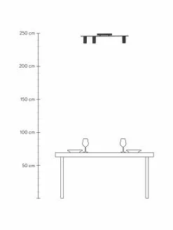 Westwing Collection Gro&szlig;er Moderner Deckenstrahler Cassandra in Schwarz, B 80 x H 16 cm -Leuchten Verkaufsladen Grosser Moderner Deckenstrahler Cassandra in Schwarz 2
