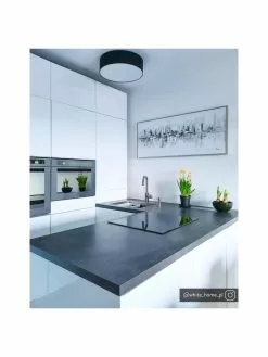 Handgefertigte Deckenleuchte Mika, Ø 30 x H 10 cm -Leuchten Verkaufsladen Handgefertigte Deckenleuchte Mika 11