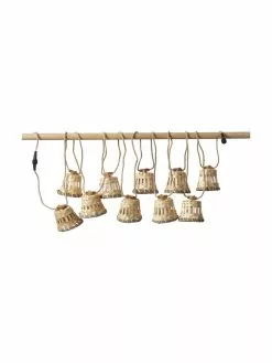 Handgefertigte LED-Lichterkette Aurora, 800 cm, 10 Lampions, L 800 cm