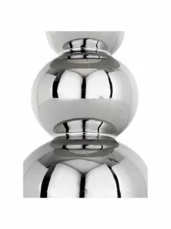 Miraluz Keramik-Tischlampe Regina in Silber, Ø 25 x H 49 cm -Leuchten Verkaufsladen Keramik Tischlampe Regina in Silber 5