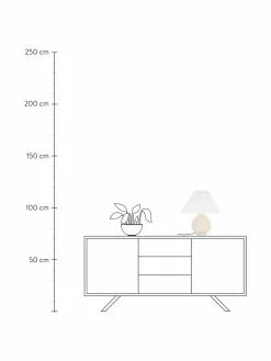 Westwing Collection Keramik-Tischlampe Vivid mit Plissee-Schirm, Ø 36 x H 40 cm -Leuchten Verkaufsladen Keramik Tischlampe Vivid mit Plissee Schirm 4