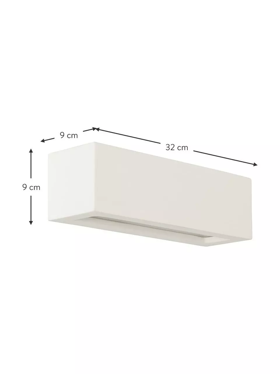 Keramik-Wandleuchte Madrid, B 32 x H 9 cm 5 Keramik-Wandleuchte Madrid, B 32 x H 9 cm – Bild 3