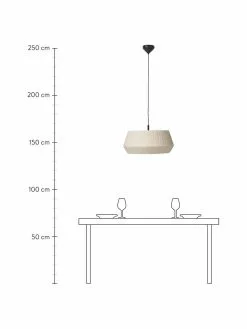 Nordlux Klassische Pendelleuchte Dicte aus Faltenstoff, Ø 53 x H 29 cm -Leuchten Verkaufsladen Klassische Pendelleuchte Dicte aus Faltenstoff 3