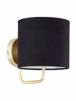 Klassische Wandleuchte Clarie in Messing, T 19 x H 18 cm