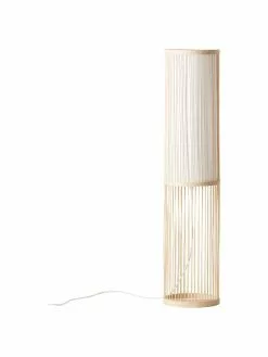 Kleine Bodenleuchte Nori aus Bambus, Ø 20 x H 91 cm