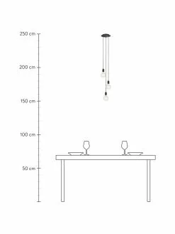 Marksl&ouml;jd Kleine Cluster-Pendelleuchte Sky in Schwarz, Ø 25 cm -Leuchten Verkaufsladen Kleine Cluster Pendelleuchte Sky in Schwarz 3