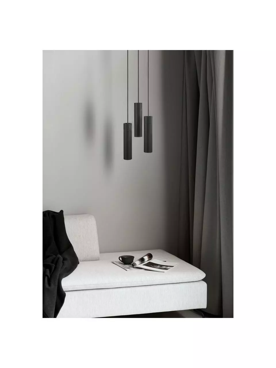 Nordlux Kleine Cluster-Pendelleuchte Tilo in Schwarz-Gold mit Holz-Dekor, Ø 22 x H 25 cm 4 Nordlux Kleine Cluster-Pendelleuchte Tilo in Schwarz-Gold mit Holz-Dekor, Ø 22 x H 25 cm – Bild 2