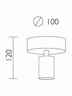 Kleine Deckenleuchte Cero, Ø 10 x H 12 cm 13 Kleine Deckenleuchte Cero, Ø 10 x H 12 cm -Leuchten Verkaufsladen Kleine Deckenleuchte Cero 5