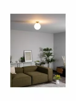 Westwing Collection Kleine Deckenleuchte Hitch aus Glas, Ø 25 x H 30 cm 10 Westwing Collection Kleine Deckenleuchte Hitch aus Glas, Ø 25 x H 30 cm -Leuchten Verkaufsladen Kleine Deckenleuchte Hitch aus Glas 2