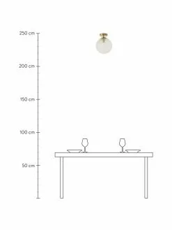 Westwing Collection Kleine Deckenleuchte Lorna aus Glas, Ø 25 x H 30 cm -Leuchten Verkaufsladen Kleine Deckenleuchte Lorna aus Glas 3