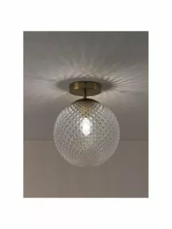 Westwing Collection Kleine Deckenleuchte Lorna aus Glas, Ø 25 x H 30 cm -Leuchten Verkaufsladen Kleine Deckenleuchte Lorna aus Glas 4