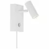 Nordlux Kleine Dimmbare LED-Wandleuchte Omari mit Stecker in Weiß, B 7 x H 12 cmNur noch wenige verfügbar -Leuchten Verkaufsladen Kleine Dimmbare LED Wandleuchte Omari mit Stecker in Weiss