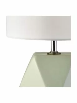 Searchlight Kleine Keramik-Tischlampe Sage in Salbeigr&uuml;n, Ø 15 x H 31 cm -Leuchten Verkaufsladen Kleine Keramik Tischlampe Sage in Salbeigrun 4