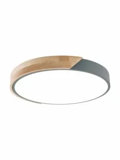 Kleine LED-Deckenleuchte Benoa mit Holzdekor, Ø 30 x H 5 cm 11 Kleine LED-Deckenleuchte Benoa mit Holzdekor, Ø 30 x H 5 cm -Leuchten Verkaufsladen Kleine LED Deckenleuchte Benoa mit Holzdekor 3